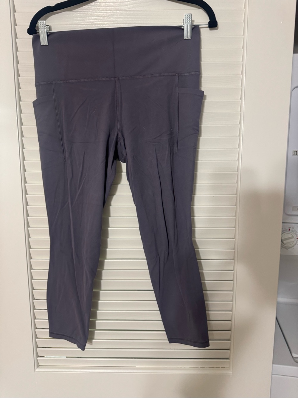 Athleta High-Waist Capri Leggings in Slate Purple